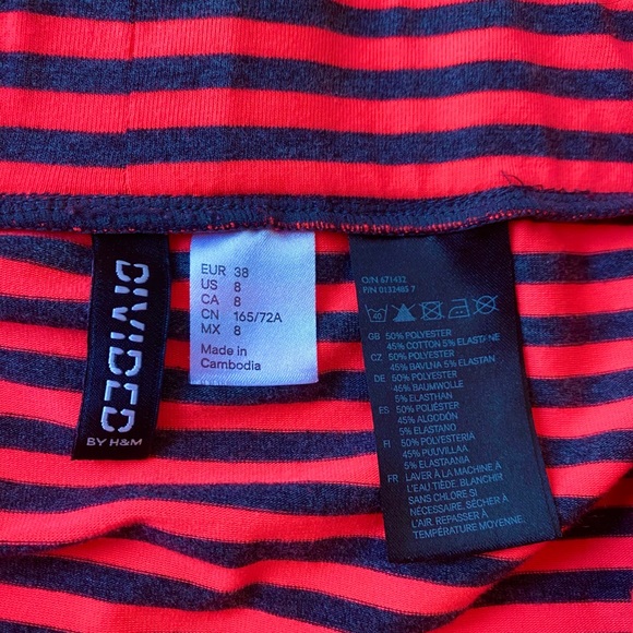 Divided Neon Elastic Stretch Summer Skirt Small - Picture 2 of 3